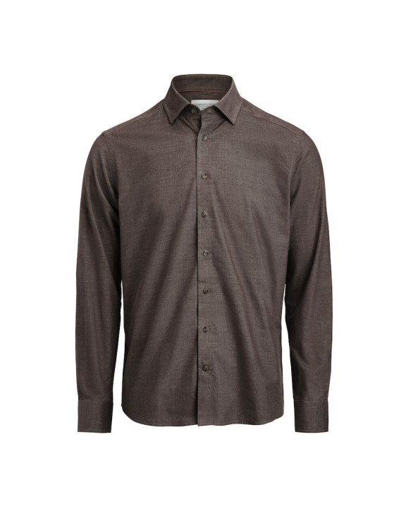Hemd J. HARVEST & FROST Indigo Bow 134 Cord Shirt Tailored Fit M voor bedrukking &amp; borduring