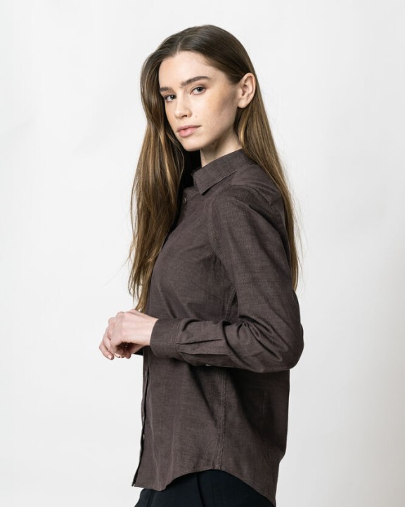 J. HARVEST & FROST Indigo Bow 134 Cord Shirt Contemporary Fit W Hemd personalisierbar