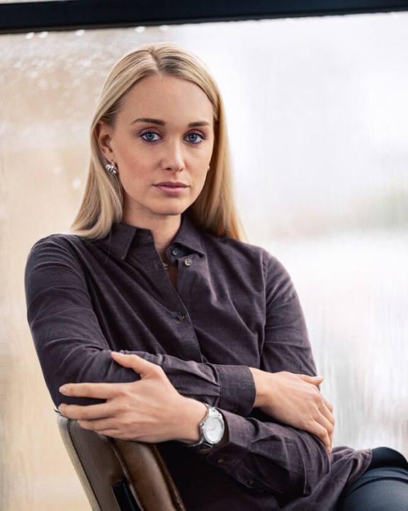 Hemd J. HARVEST & FROST Indigo Bow 134 Cord Shirt Contemporary Fit W voor bedrukking &amp; borduring