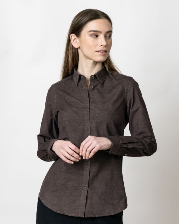 J. HARVEST & FROST Indigo Bow 134 Cord Shirt Contemporary Fit W Hemd personalisierbar