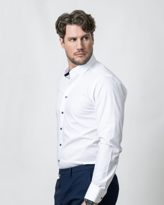 Hemd J. HARVEST & FROST Yellow Bow 56 Regular voor bedrukking &amp; borduring