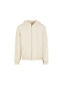 BUILD YOUR BRAND FLUFFY ZIP HOODY white sand personnalisable