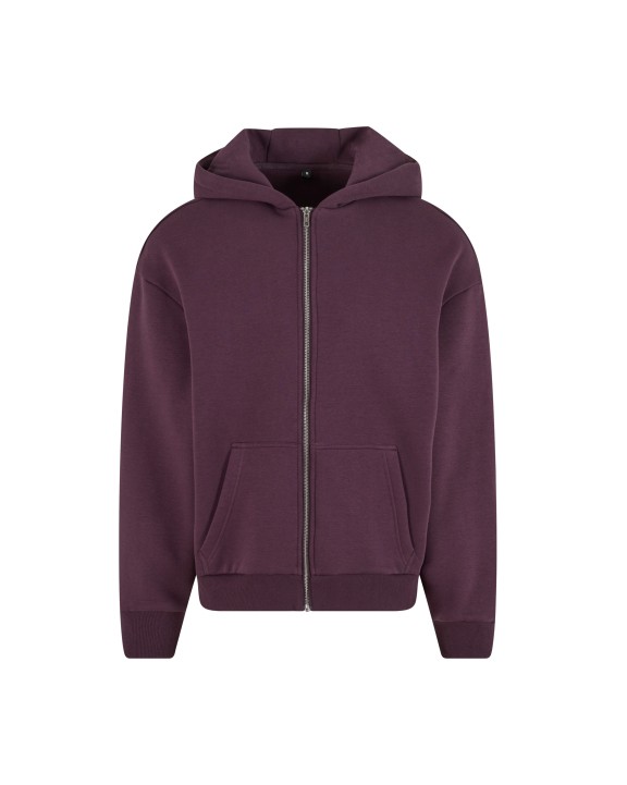 BUILD YOUR BRAND FLUFFY ZIP HOODY Sweatshirt personalisierbar
