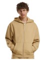 BUILD YOUR BRAND FLUFFY ZIP HOODY u. beige personnalisable