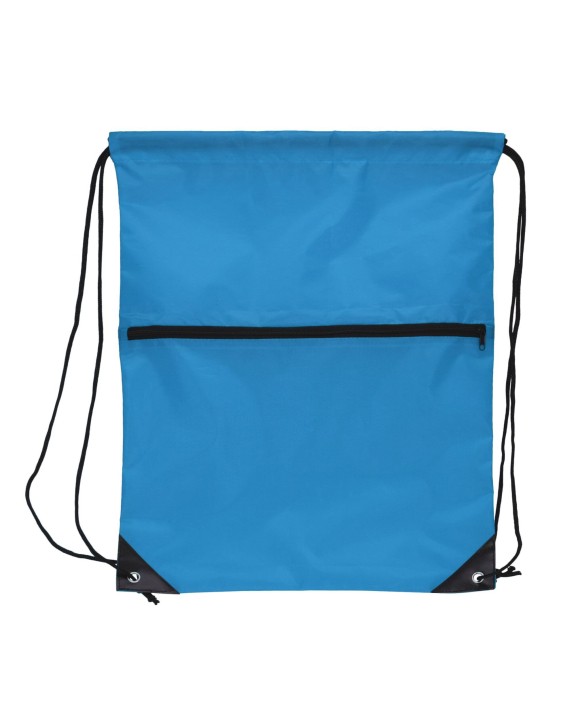 Sac & bagagerie personnalisable 4DO Sac à cordon 210T R-PET avec fermeture éclair