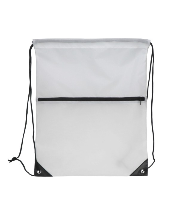 Sac & bagagerie personnalisable 4DO Sac à cordon 210T R-PET avec fermeture éclair