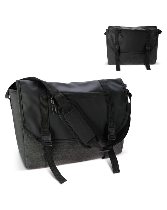 4DO Laptop-Messenger-Tasche Liam RPET 12L Tasche personalisierbar