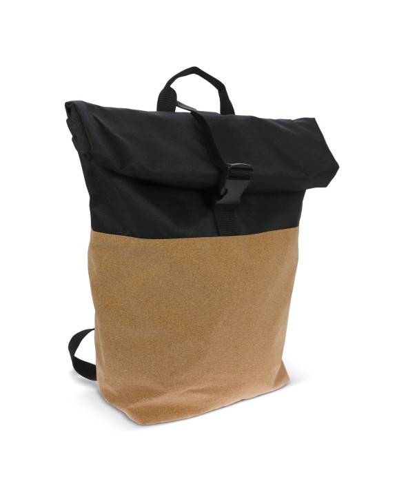 Sac & bagagerie personnalisable 4DO Sac à dos à roulettes en liège et R-PET 18L