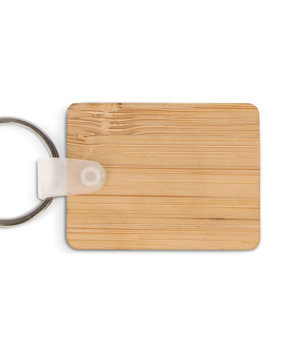 Sac & bagagerie personnalisable 4DO Porte-clés Bambou rectangulaire