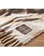 4DO Karierte Mohair-Decke Plaid personalisierbar