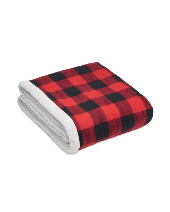 Plaid personnalisable 4DO Couverture polaire sherpa RPET