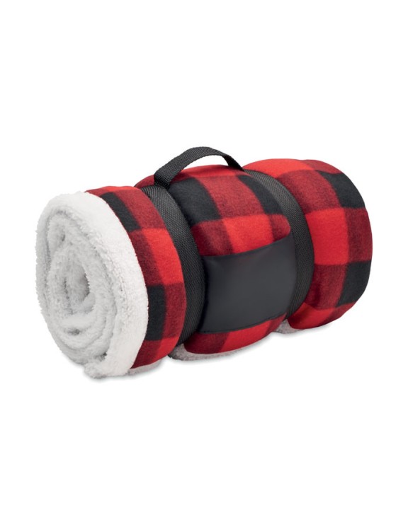 Plaid personnalisable 4DO Couverture polaire sherpa RPET
