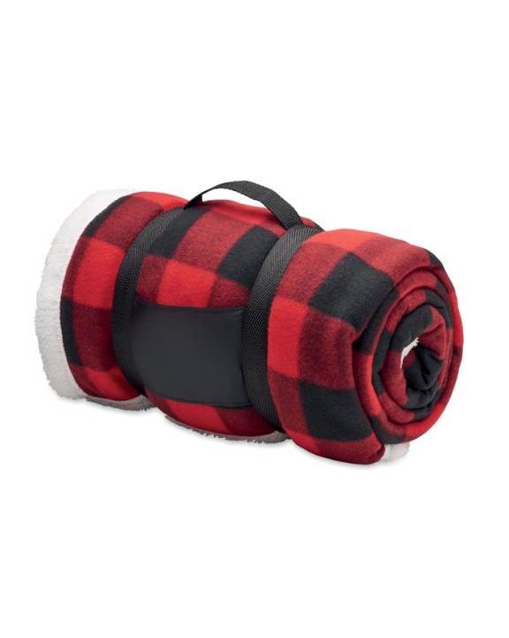 Plaid personnalisable 4DO Couverture polaire sherpa RPET