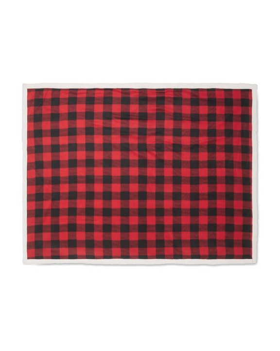 Plaid personnalisable 4DO Couverture polaire sherpa RPET