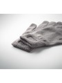 Bonnets, Écharpes & Gants à personnaliser 4DO Gants tricotés en RPET gris pierre