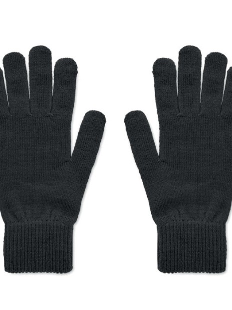 Bonnets, Écharpes & Gants à personnaliser 4DO Gants tricotés en RPET noir
