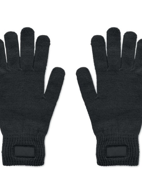 Bonnets, Écharpes & Gants à personnaliser 4DO Gants tricotés en RPET noir