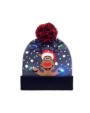 4DO Weihnachtliche Strickmütze LED Accessoire personalisierbar