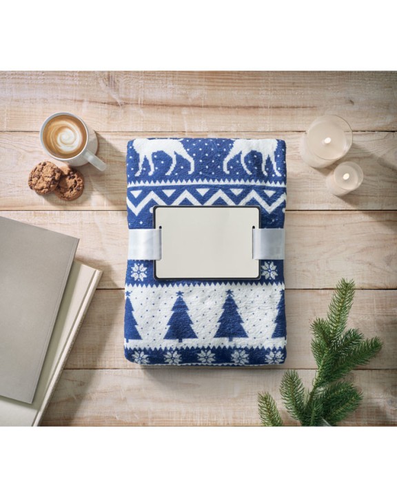 Plaid personnalisable 4DO Couverture en RPET 190 gr/m².
