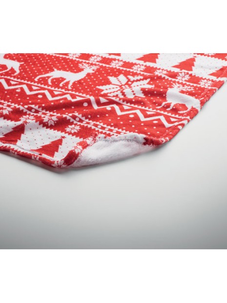 Plaids à personnaliser 4DO Couverture en RPET 190 gr/m². rouge