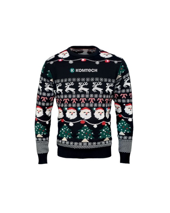 4DO Weihnachts-LED-Pullover S/M Accessoire personalisierbar