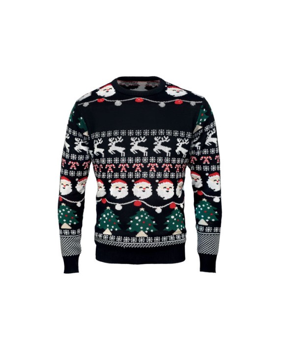 4DO Weihnachts-LED-Pullover S/M Accessoire personalisierbar