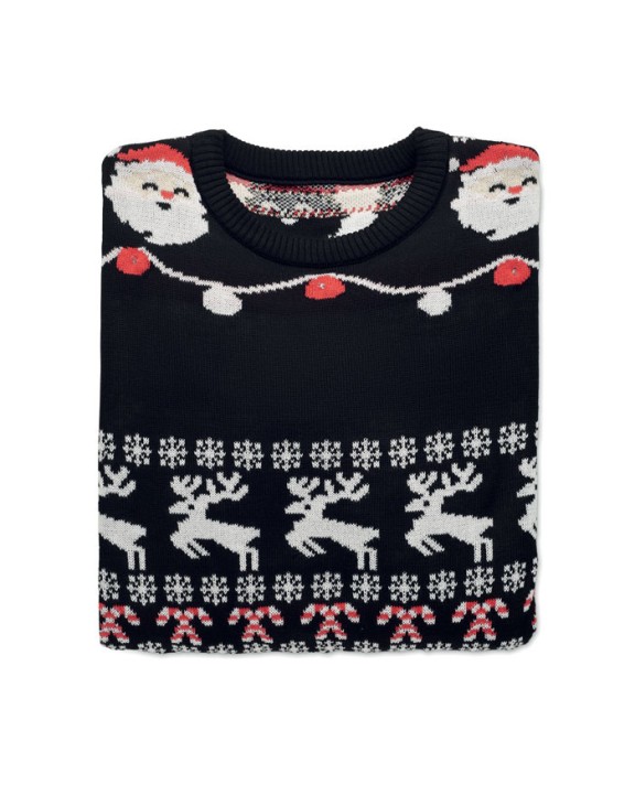 4DO Weihnachts-LED-Pullover L/XL Accessoire personalisierbar