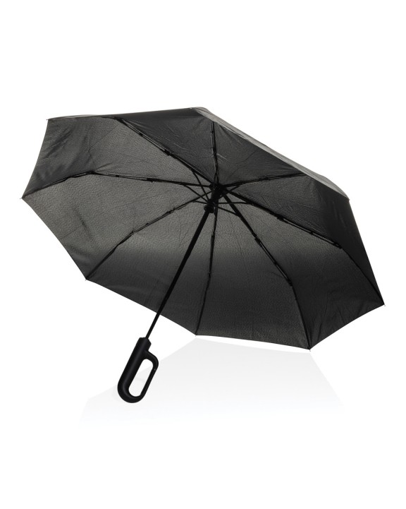 4DO Yara 21“ AWARE™ rPET Regenschirm mit Karabiner Regenschirm personalisierbar