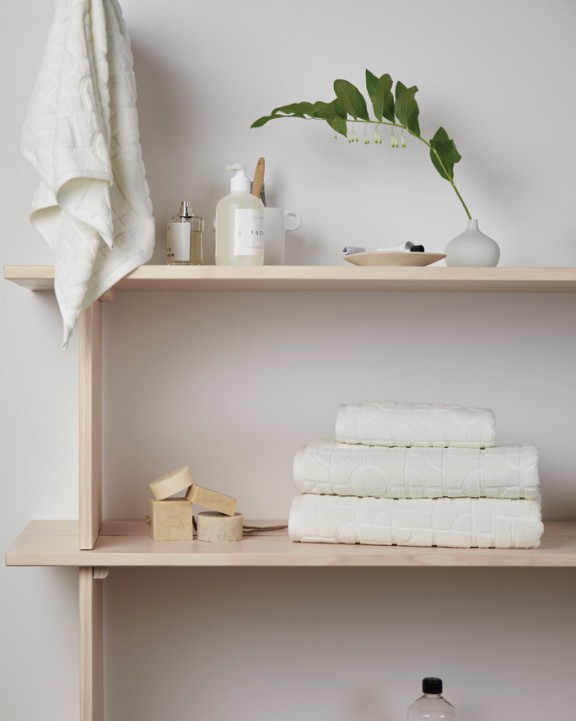Produit éponge personnalisable VINGA VINGA Verso Lot de 4 serviettes en coton biologique OCS