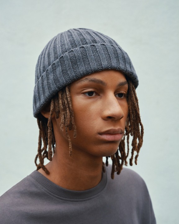 Bonnets, Écharpes & Gants personnalisable 4DO Bonnet à double côte et revers AWARE™ Polylana® Kennedi
