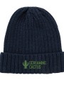 Bonnets, Écharpes & Gants à personnaliser 4DO Bonnet à double côte et revers AWARE™ Polylana® Kennedi bleu marine