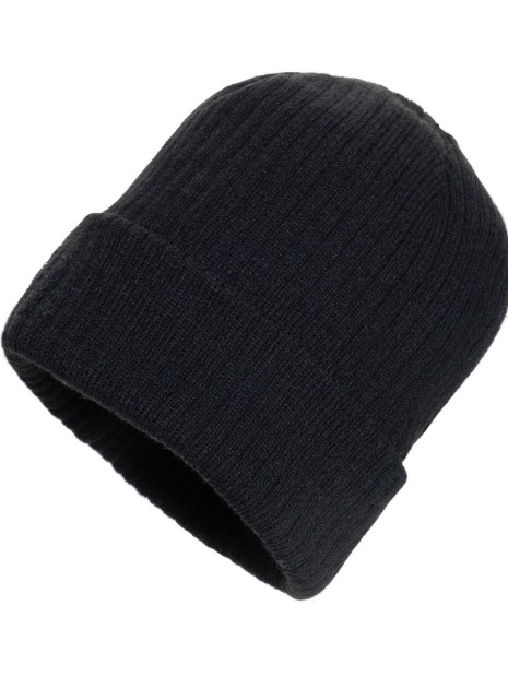 Bonnets, Écharpes & Gants à personnaliser 4DO Bonnet avec revers AWARE™ Polylana® Pryor noir