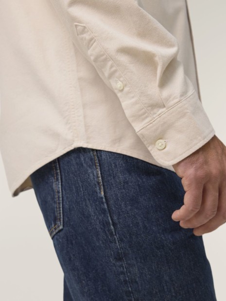 Chemises à personnaliser STANLEY/STELLA Stanley Oxford Shirt Beige Oxford