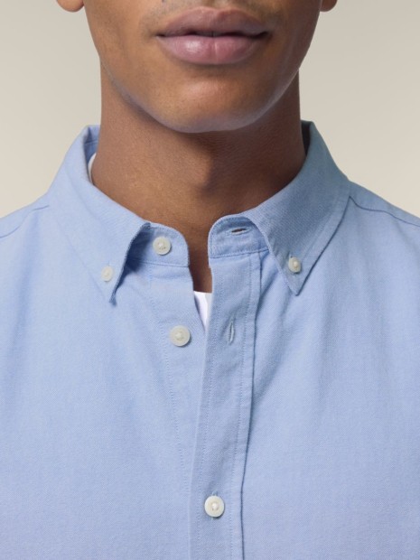 Chemises à personnaliser STANLEY/STELLA Stanley Oxford Shirt blue oxford