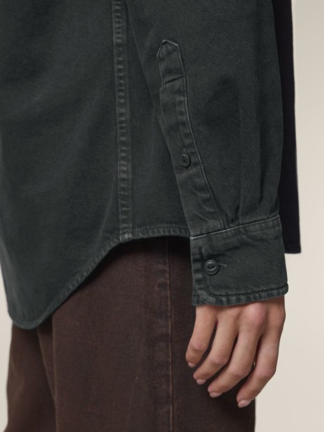 Chemises à personnaliser STANLEY/STELLA Worker Shirt G. Dyed Black Rock