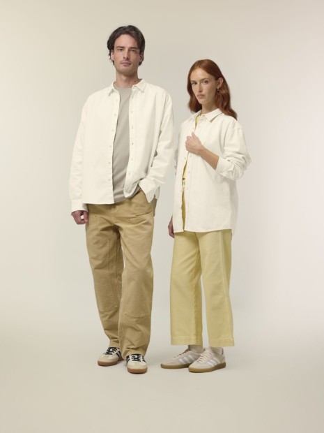 Chemises à personnaliser STANLEY/STELLA Worker Shirt Natural Raw