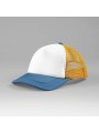 BEECHFIELD Casquette trucker 5 panneaux multicolor sunflower/heritage blue personnalisable