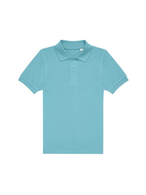 B&C MY POLO 180 /KIDS meta turquoise personnalisable