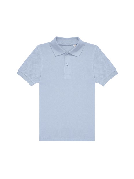 B&C MY POLO 180 /KIDS blush blue personnalisable