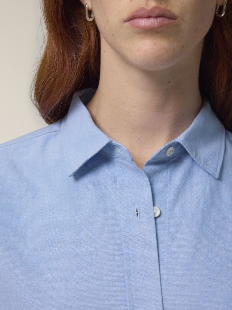 Chemises à personnaliser STANLEY/STELLA Stella Oxford Shirt blue oxford