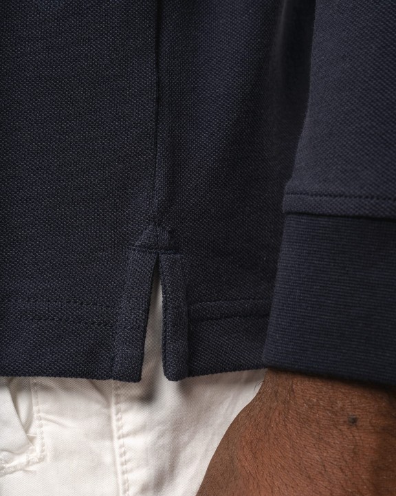 Polo personnalisable KARIBAN Polo piqué manches longues Bio180 homme