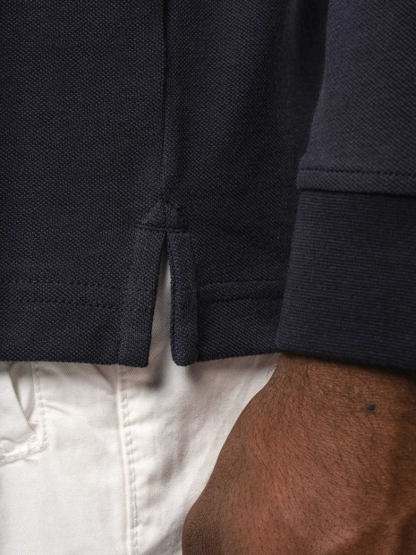 Polos à personnaliser KARIBAN Polo piqué manches longues Bio180 homme 