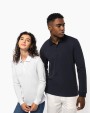 KARIBAN Damen Piqué-Polohemd lange Ärmel Bio180 Hemd personalisierbar