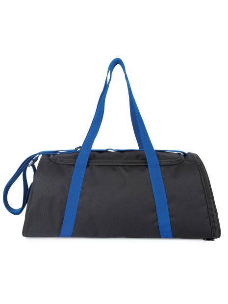 KIMOOD Sac de sport avec compartiment pour chaussures noir/bleu royal personnalisable