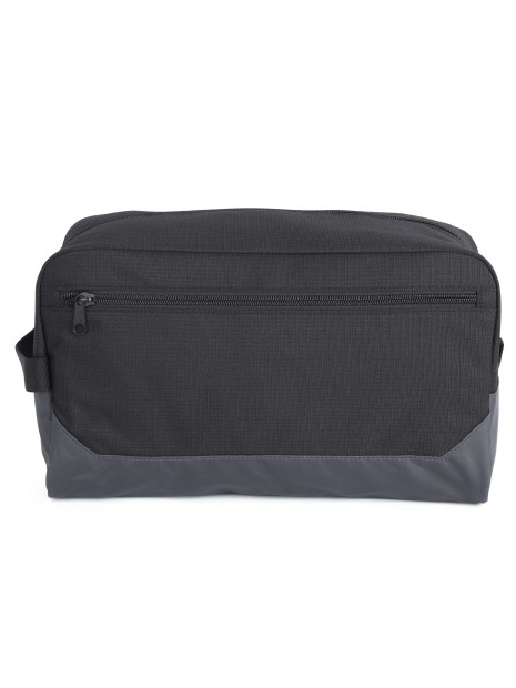 KIMOOD Grande trousse de toilette noir/gris foncé personnalisable