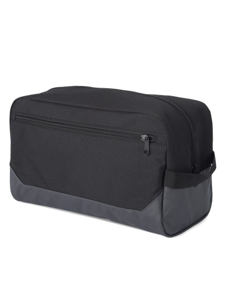 KIMOOD Grande trousse de toilette noir/gris foncé personnalisable