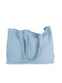 KIMOOD Sac shopping washed pearl blue personnalisable