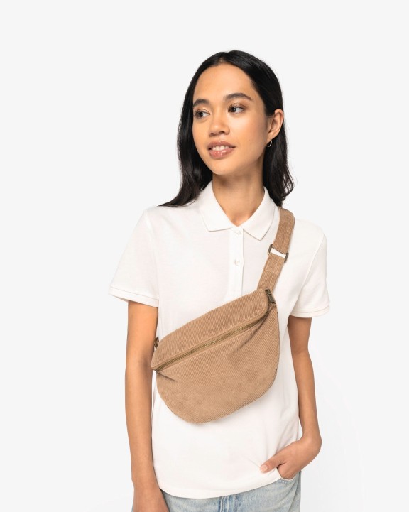 NATIVE SPIRIT Umweltfreundliche Ausgewaschener Gürteltasche aus Kord Tasche personalisierbar