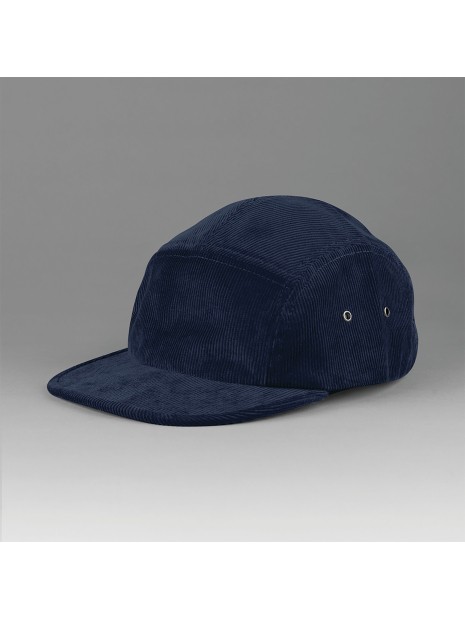 BEECHFIELD Casquette campeur 5 panneaux en velours oxford navy personnalisable