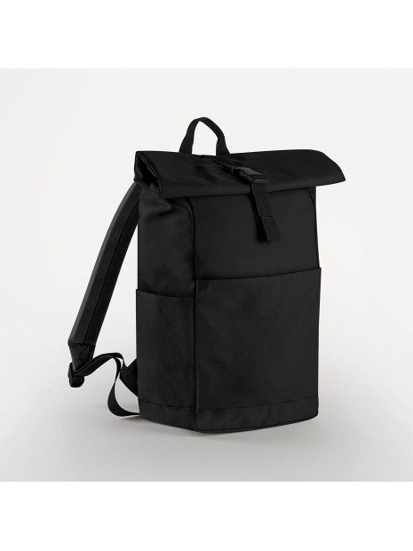 BAG BASE Sac à dos Roll Top recyclé noir personnalisable
